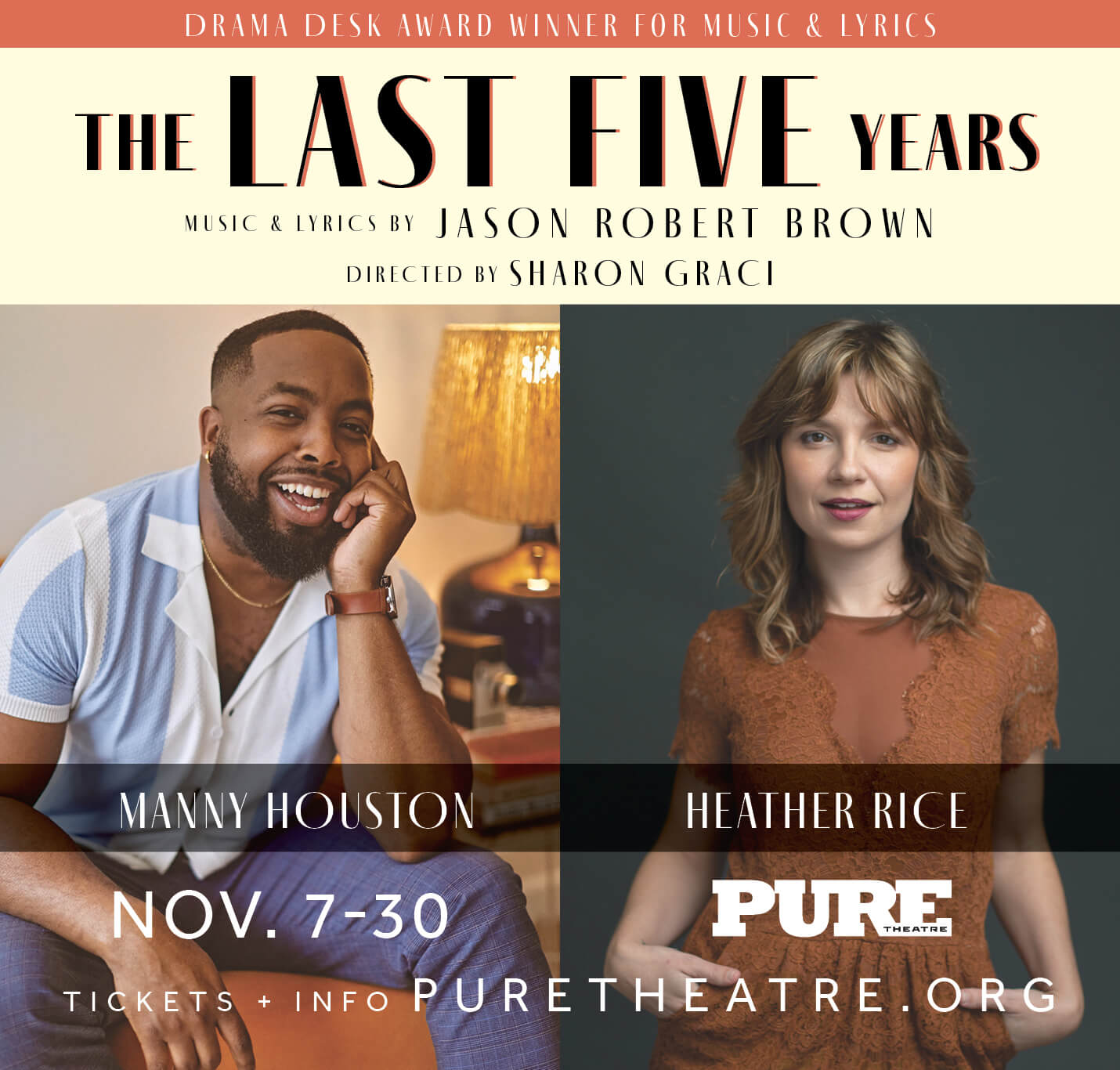 The Last Five Years PURE Theatre November 7-30, 2024